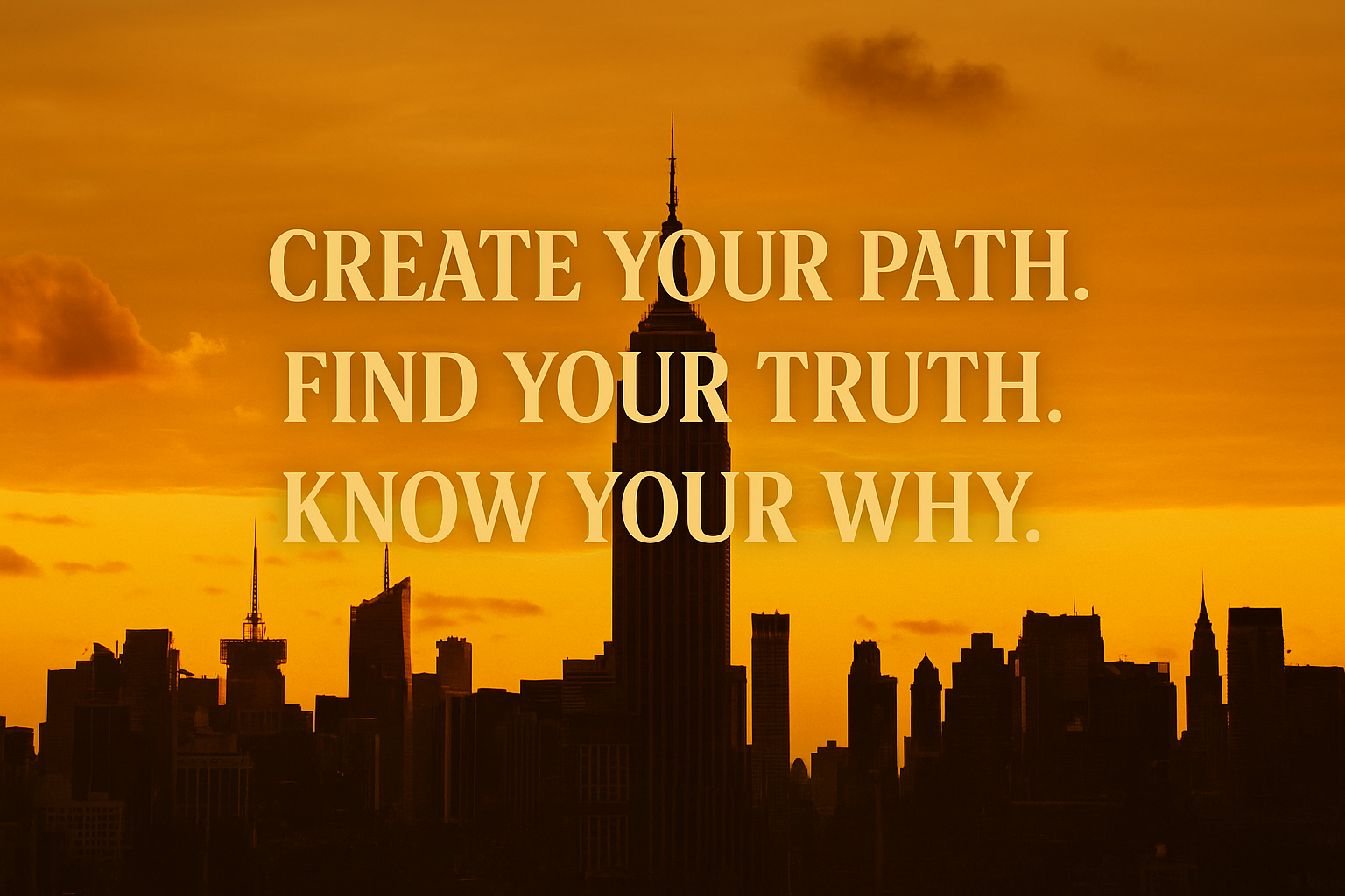 Skyline at dawn — transition image